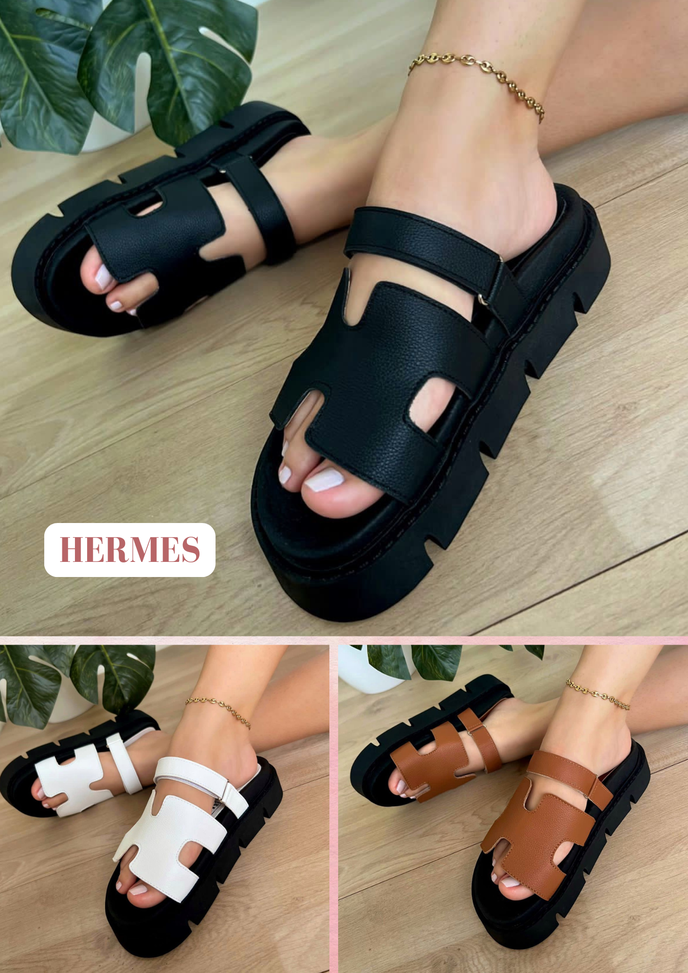 PROMO PACK DE 2 SANDALIAS HERMES