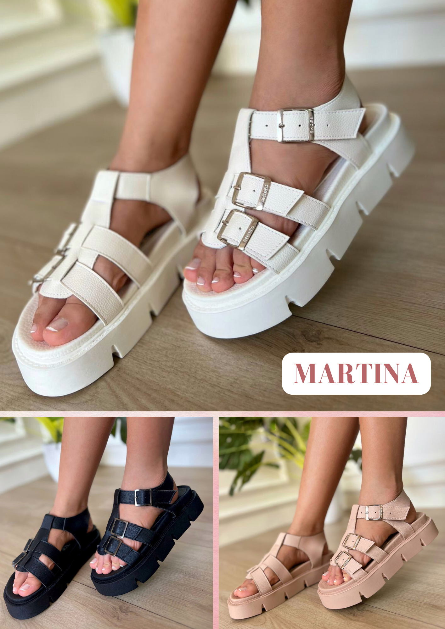 PROMO PACK DE 2 SANDALIAS MARTINA