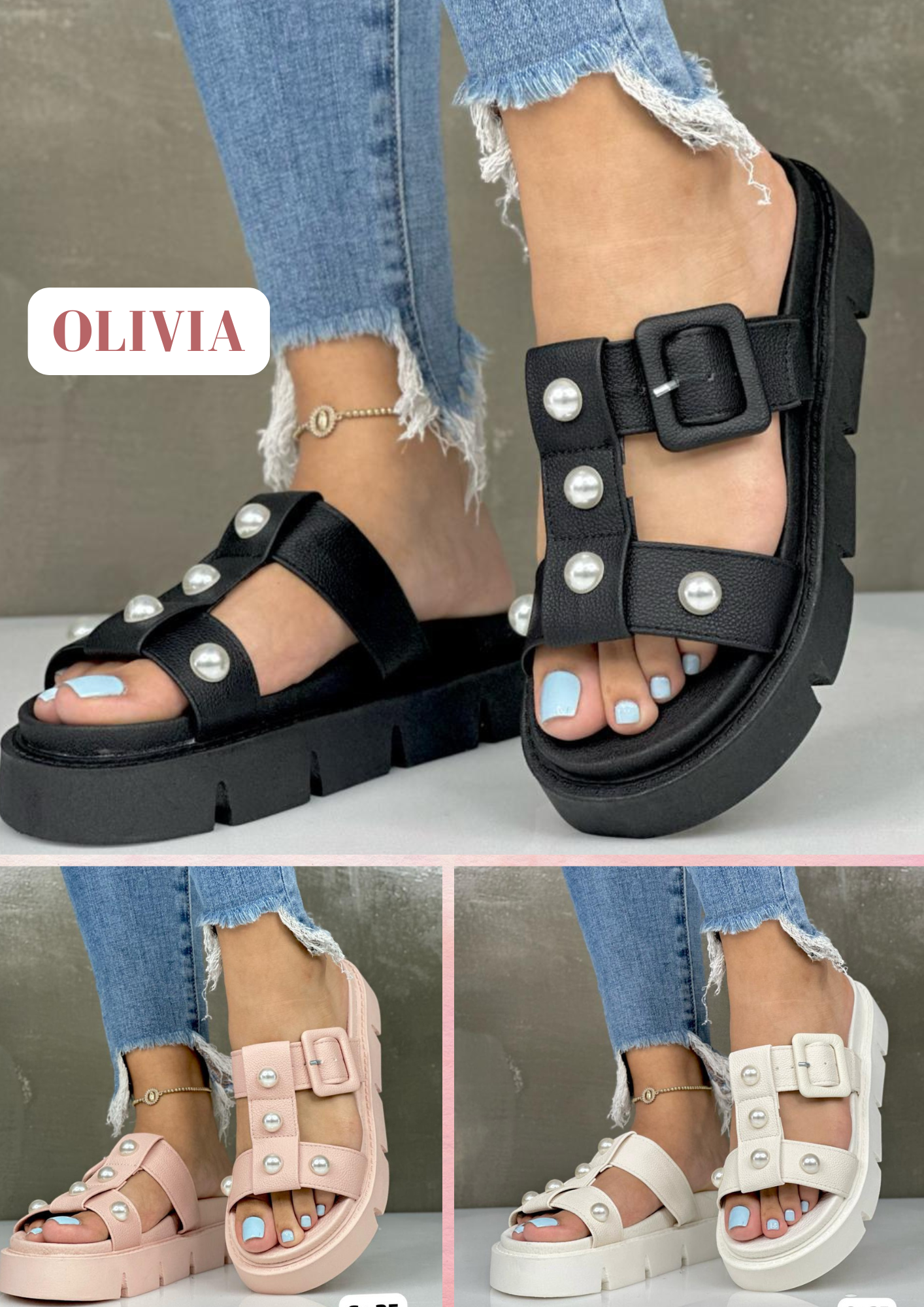 PROMO PACK DE 2 SANDALIAS OLIVIA