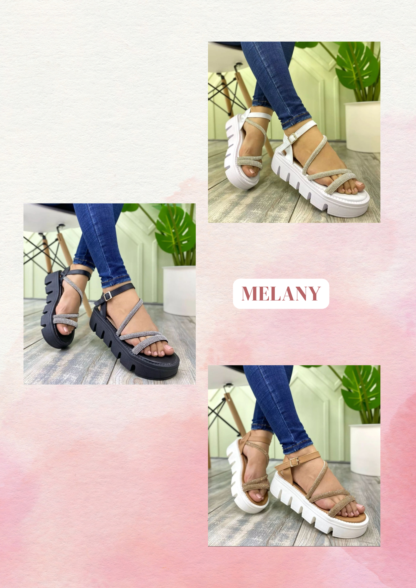 PROMO PACK DE 2 SANDALIAS MELANY