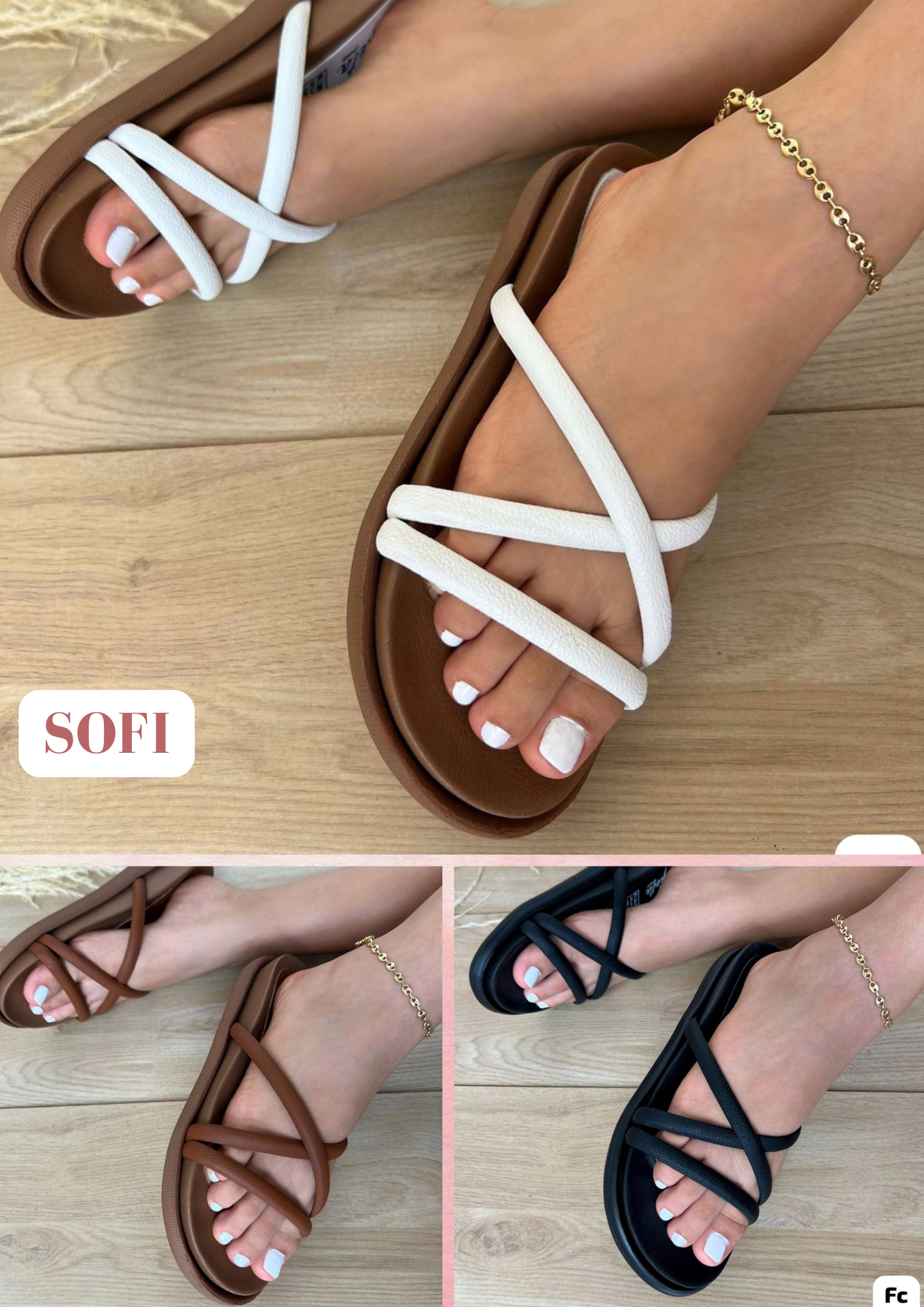 PROMO PACK DE 2 SANDALIAS SOFI